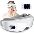 Wohbay Eye Massager with Heat & Vibration, Christmas Gifts for Women, mon or her, Air Pressure Massager, Foldable Sleep Mask Massager with Bluetooth Music, Eye Care Gift with 5 Massage Modes