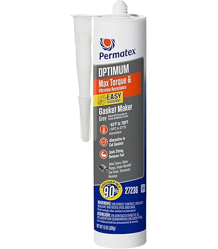 Amazon.com: Permatex 27237 Optimum Black Gasket Maker, 13 oz