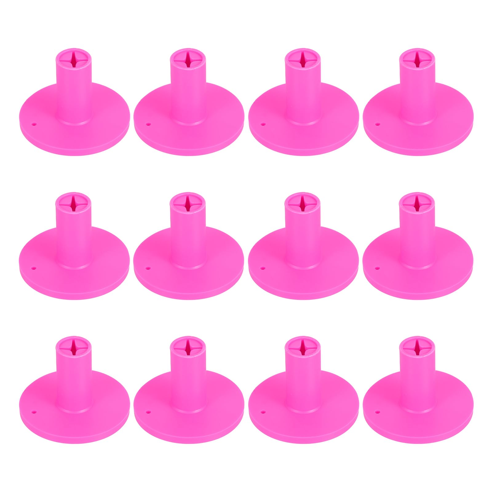 PATIKIL Rubber Golf Tee, 12 Pack 1.4 Inch Golf Practice Tees Training Driving Range Tee Stable Golf Ball Holder for Outdoors Indoors Hitting Mat, Pink