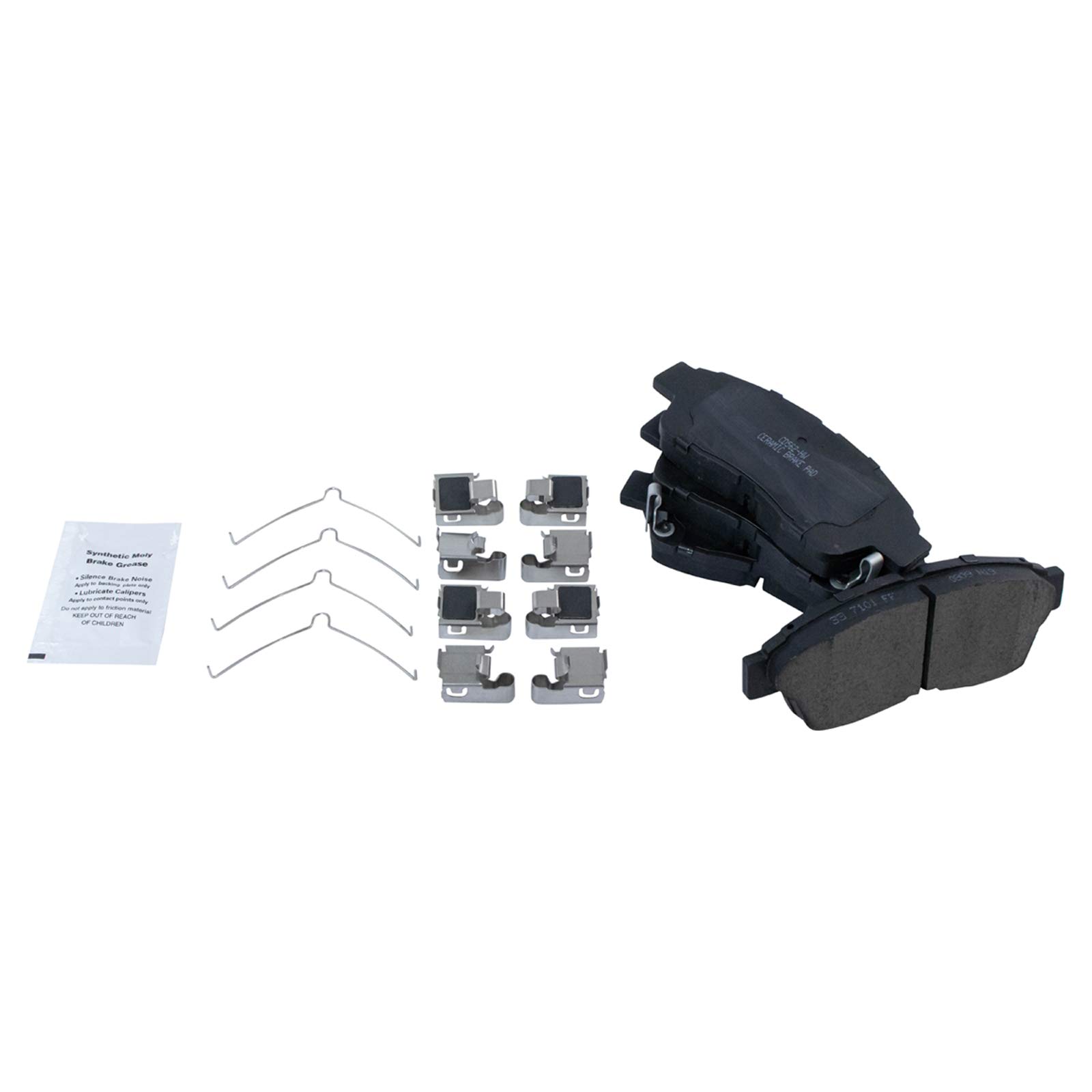 TRQ Front Brake Pads Ceramic Compatible with