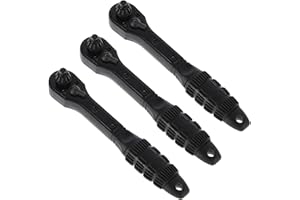 PTMTFYL 3 Pcs Drill Chuck Ratchet Spanner, 2 in 1 Ratchet Chuck Key, Double Head Drill Chuck Key Wrench, Drill Chuck Ratchet Wrench, Small Head 12.7 mm/0.5 inch, Big Head 17.5 mm/0.69 inch
