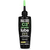 Muc-Off C3 Dry Weather Ceramic Lube, Bike Chain Oil - 120ml | Nano Ceramic Coating, Up to 250 Miles per Application, UV Dye for Coverage Checks, for Road, Mountain Bike and Gravel