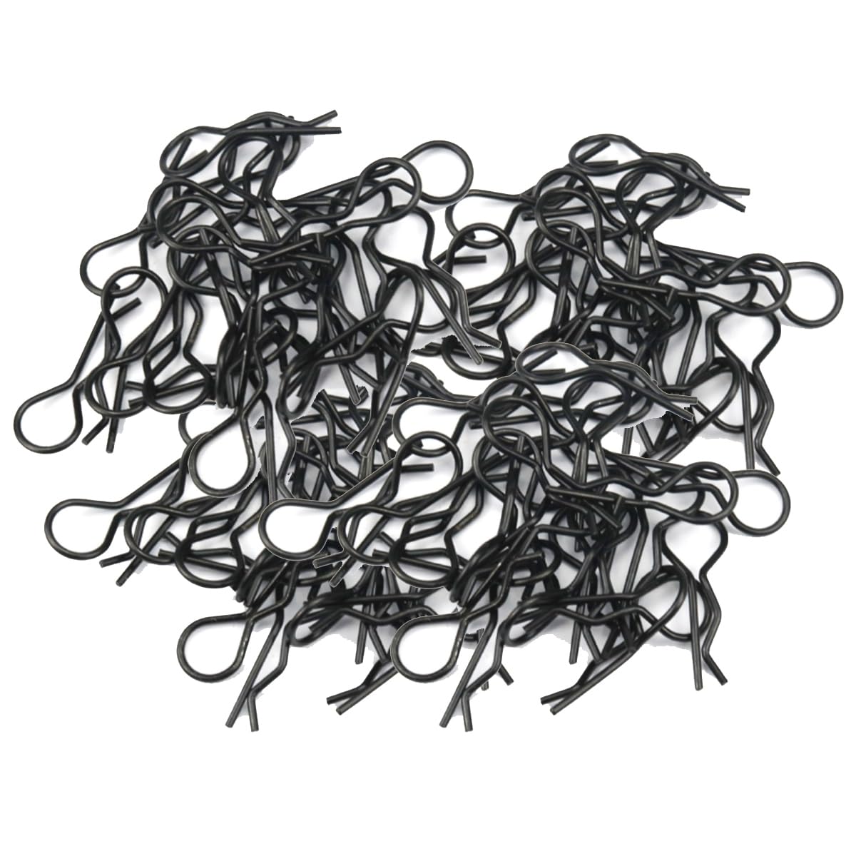 100pcs Black Universal RC Car Body Shell Pin R-type Clips Compatible with 1/8 1/10 1/16 Scale Redcat HPI Himoto HSP ExceedRC Car Truck Buggy (for 1/8)
