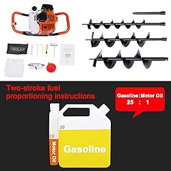 NOLANTISI 63CC 2 Stroke Gas Powered Post Hole