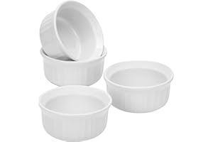 CorningWare 1083954 French 4-Piece Ramekin Set, White