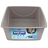 Petmate Open Cat Litter Box, Blue Mesa/Mouse Grey,M