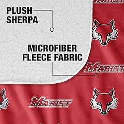 Marist College Logo Pattern, 60"x80" Silky Touch