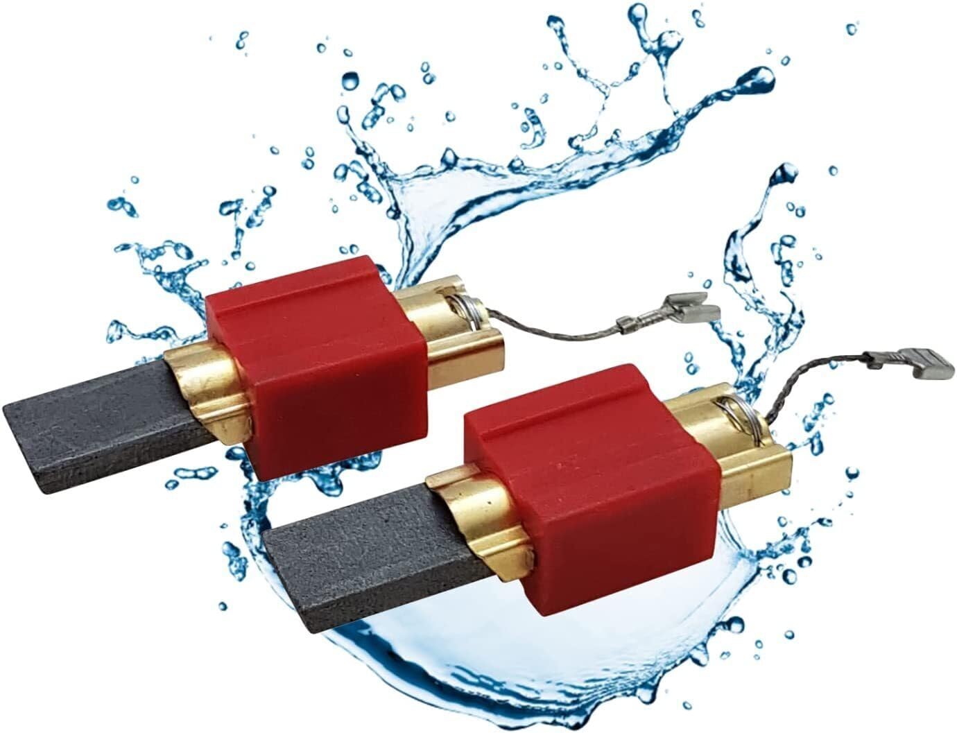 Lichtblau Set of 2 Motor Carbon Brushes with Holder for Miele Washing Machine and Washer Dryer 4297410 4297411 4297412 4297413 4297414 e.g. W800 Series Miele Coals