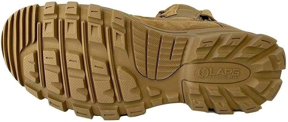 LA Police Gear Sector Coyote 8” Side-Zip Duty Boot: Shoes
