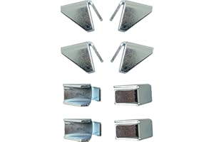 8B8B 8 Pieces-Removable Metal Shelf Support Clips Inside Storage CabinetShelf Clip Bracket Replacement for Husky Garage Cabinets