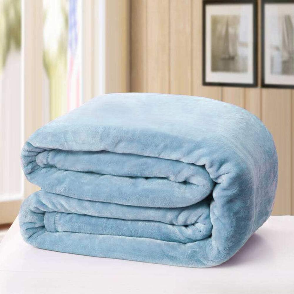 CLOTHKNOW Blue Blanket Throws King Flannel Blue Bed Plush