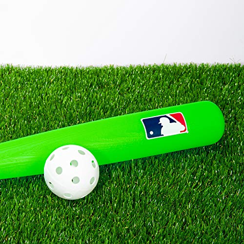 Franklin Sports Plastic Baseball Bat and Ball Set MLB Kids Plastic