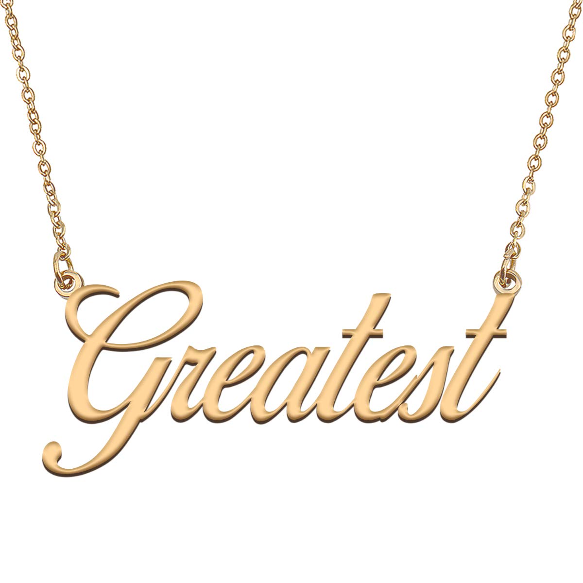 HUAN XUN Customized Custom Simple Any Name Necklace