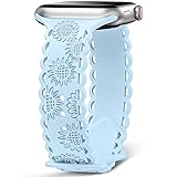 Sunflower Engraved Band Compatible with Apple Watch