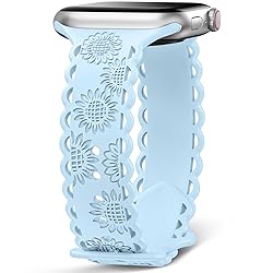 Sunflower Engraved Band Compatible with Apple Watch