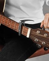 Donner DC-2 Guitar Capo for Acoustic/Electric Ukulele Banjo with Picks Black view 7