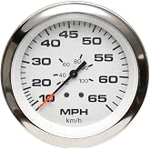 Teleflex Boat Speedometer Gauge 59713 | 3 1/4 Inch Silver White