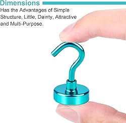 DIYMAG Magnetic Hooks, 30Lbs Strong Heavy Duty