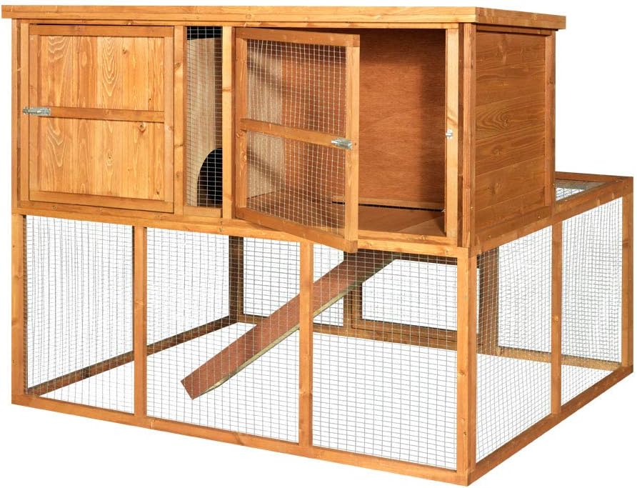 4ft single rabbit hutch