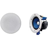 Yamaha NS-IC400 90 Watt 4-Inch 2-Way In-Ceiling Speakers - Pair (White)