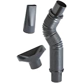 FlexForm 2 1/2 Hose Kit - Flexible, 12"-36" ID Flex Plastic Hose, Adapters, Narrow &amp; Wide Nozzle Tools - Dust Collection Fittings