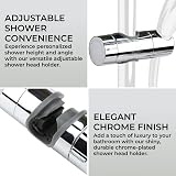 H&S Adjustable Chrome Shower Holder Bracket 18-25mm Bar Replacement Universal view 2