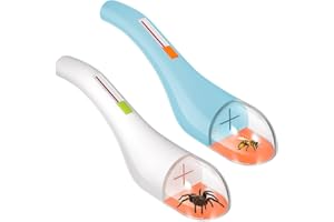 JAHY2TECH 2 Pack Bug Catcher for Kids, Quick-Release Insect Catching Tool for Spider Ant Butterfly Live Bugs, Humane Bug Viewer Exploring Nature Small Gifts for Adults & Children (Blue + Whtie)