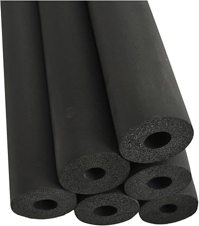 Générique Foam Pipe Insulation Tubing 6mm x 9mm x 1.8m Black Flexible Heat