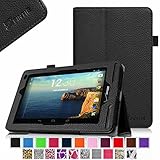 Verizon Ellipsis 7 Case - Fintie Slim Fit Premium Vegan Leather Cover for Verizon Ellipsis 7 4G LTE Tablet, Black
