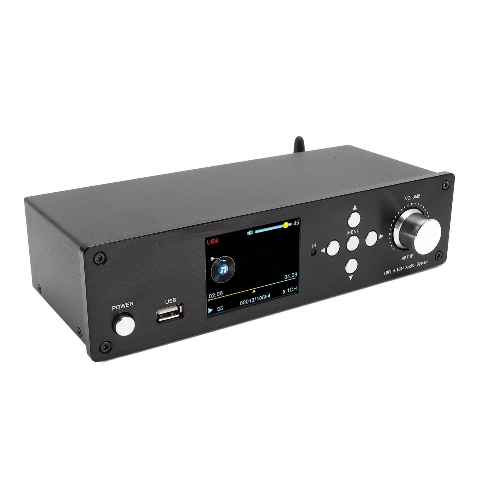 Photo 1 of 5.1 Surround Sound Decoder, Supports DTS, Digital, PCM, with HD Multimedia Interface, Optical Coaxial, AUX, USB, 5.0, for Home Theater, TV, PS3, Xbox360, and More (US Plug)