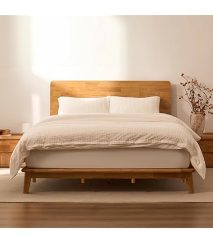 Amazon.com: LUMISOL King Size Bamboo Bed Frame, Natural Bamboo