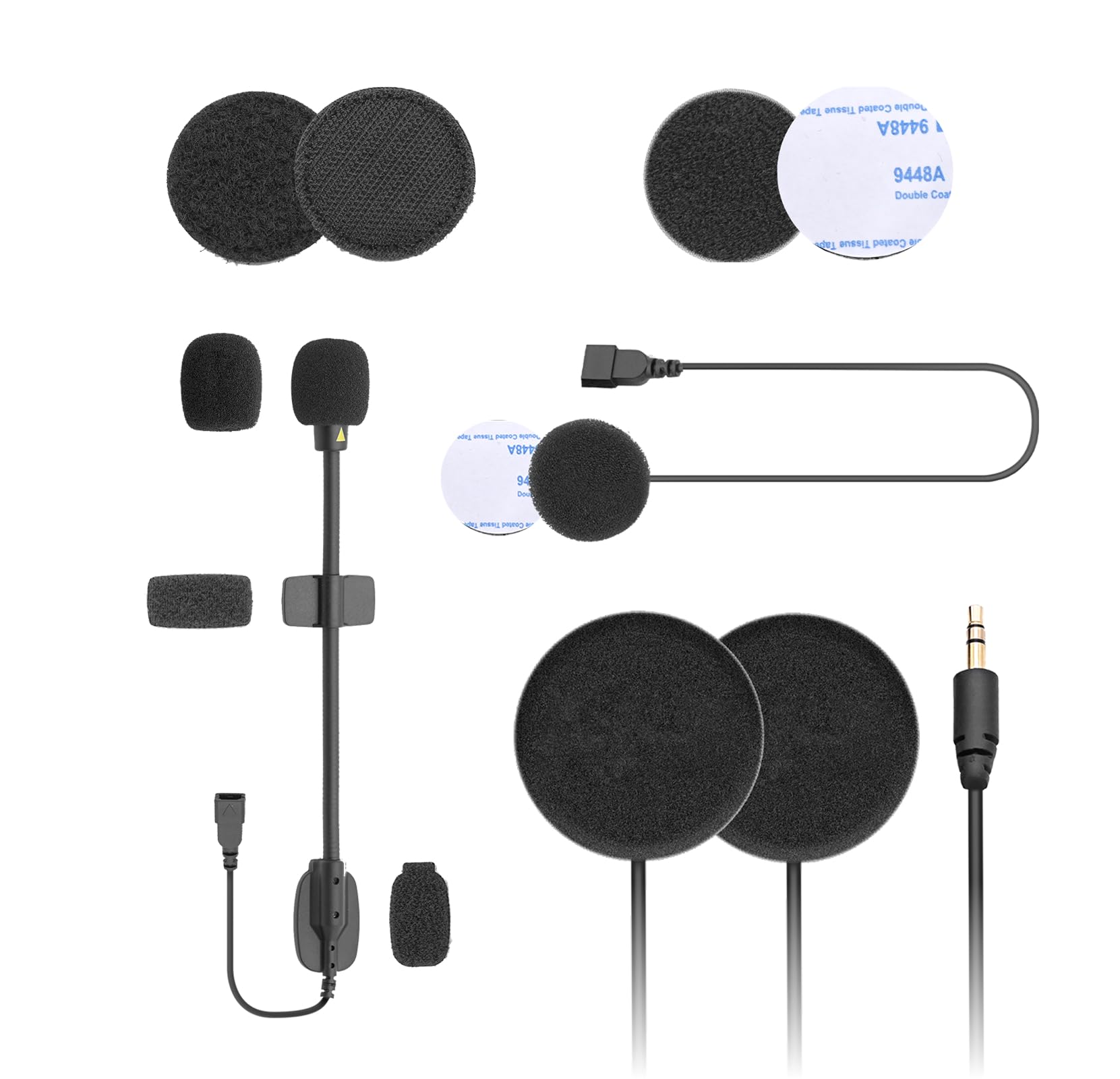 ASMAX Audio & Microphone Kit for F1 & Z1 Motorcycle Bluetooth Headset