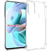 USTIYA Case for Motorola G71 5G Clear Moto G71 Cover TPU Four Corners Protective Cover Transparent Soft funda