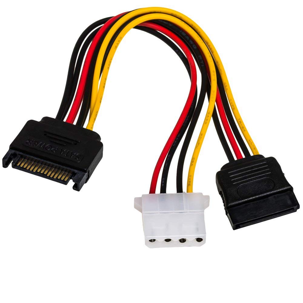 Akyga AK-CA-32 SATA Male to Molex Female/SATA Female Adaptor Cable 15 cm
