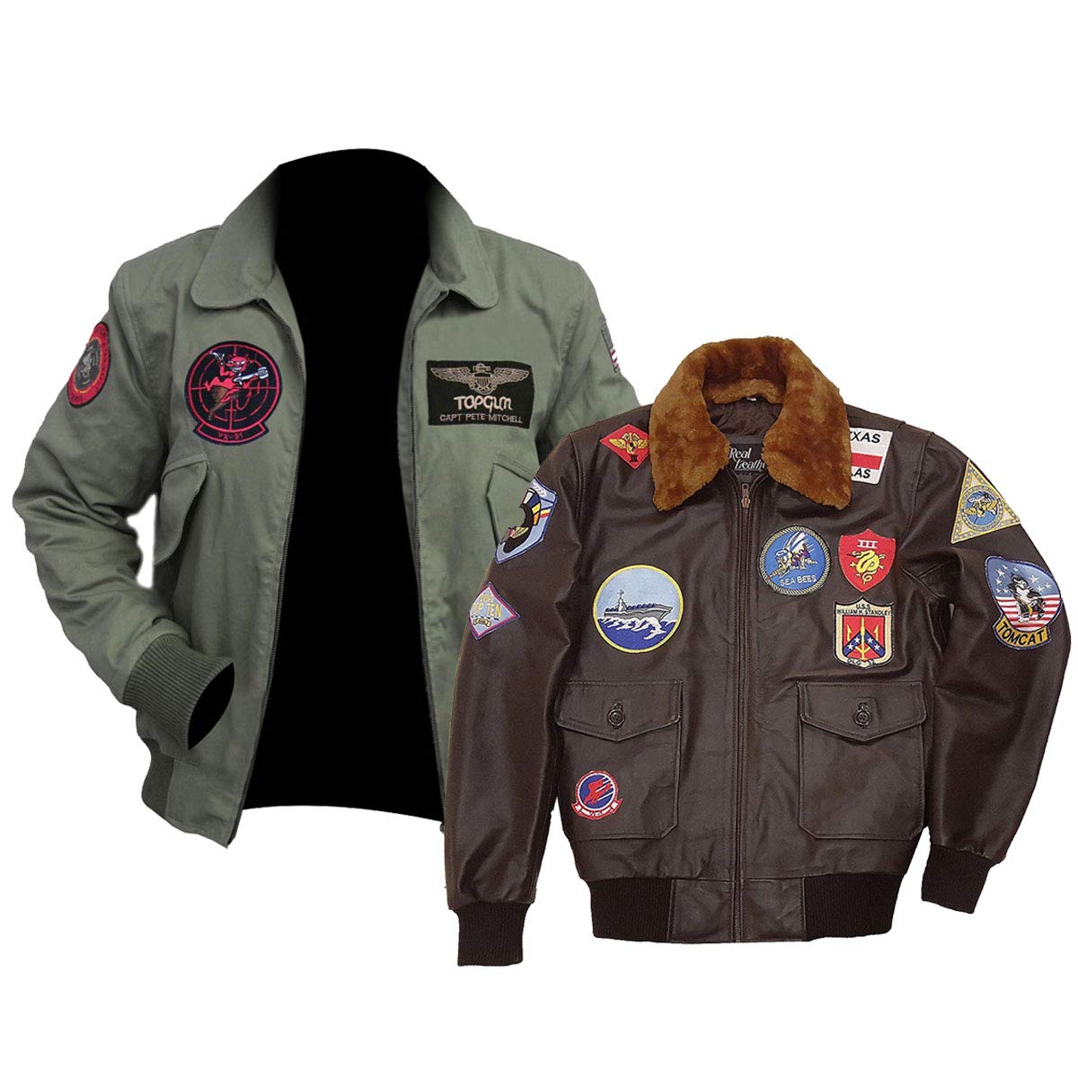Aviator Pilot Jacket - US Air Force G1 Aviator Pilot Bomber Leather Jacket - Sheepskin Aviator Jacke