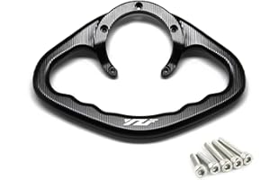 GYMARK Motorcycle Accessories Passenger Hand Grip Fuel Tank Armrest for Yamaha R1 R6 YZF-R25 YZF-R3 YZF1000 Safety Grab Bar (Black)