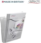 Deflecto A4 Wall Mounted Magazine File Holder Clear Slim Portrait view 7