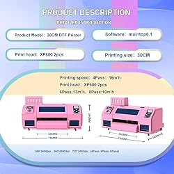 DTF Printer A3 Dual XP600 13" Transfer Printing