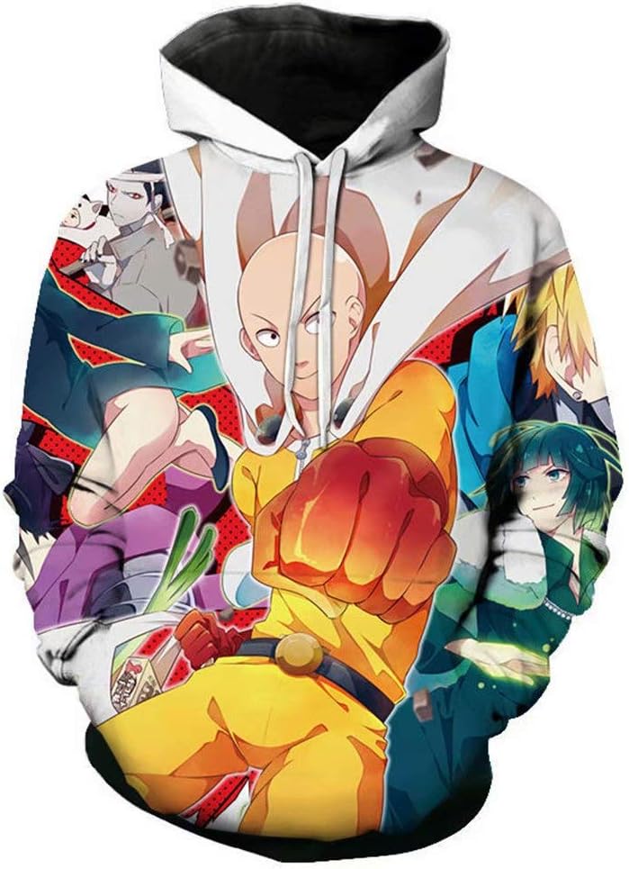 Fire Force One Punch Man Cosplay Sweatshirt Long Sleeve Hoodie