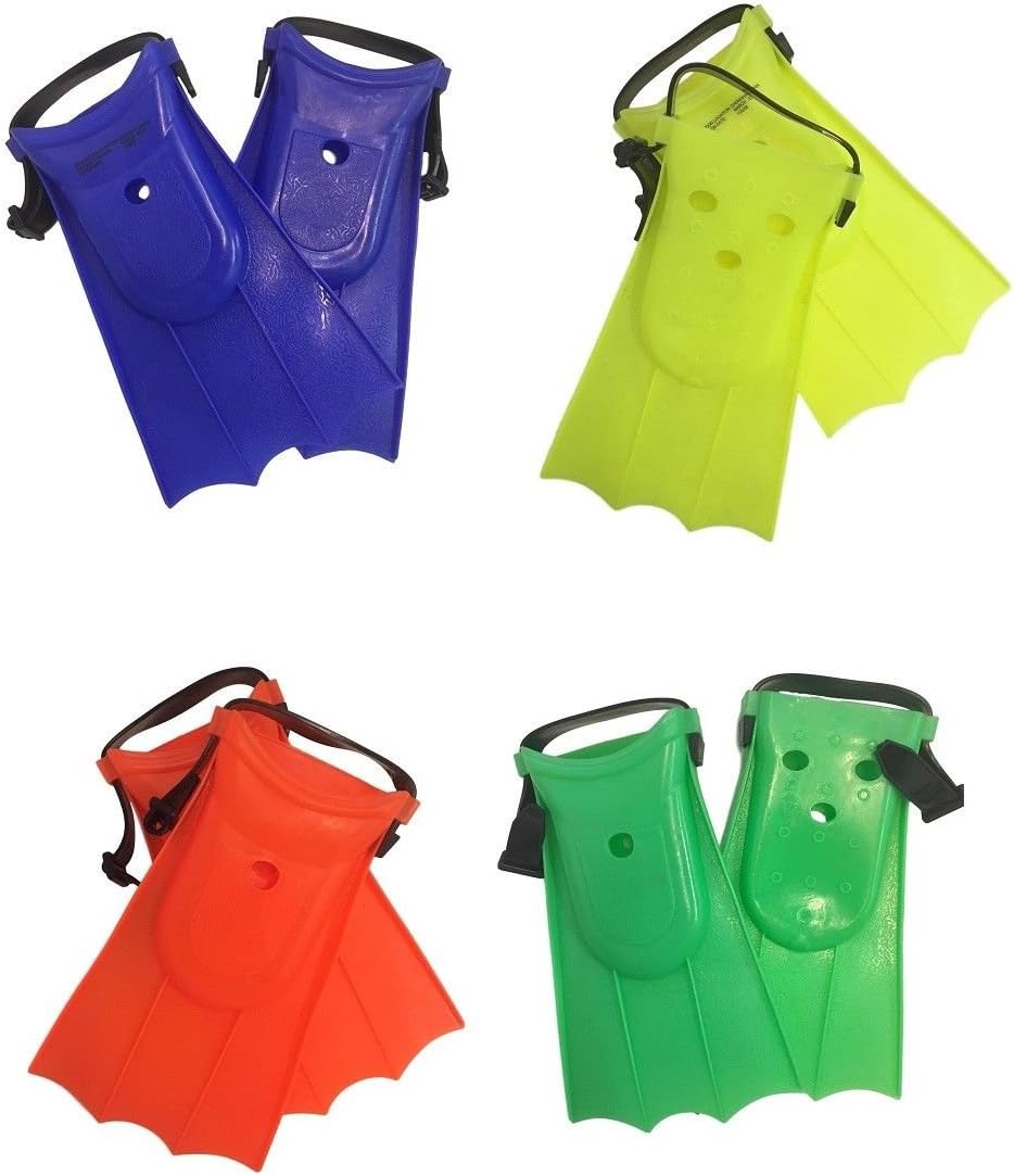 Mariposa CA Toddler Learn to Swim Baby Guppy Fins Kids Children Flippers Soft Adjustable Pool Beach 3 Colors (Yellow)