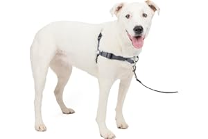PetSafe® Deluxe Easy Walk® Dog Harness, No Pull Harness, Stop Pulling, Great For Walking and Training, Comfortable Padding, For Medium Dogs- Steel/Black, Medium/Large