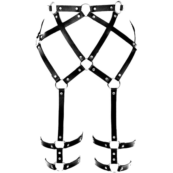 Women's Full Body Harness Bra Garter Belt