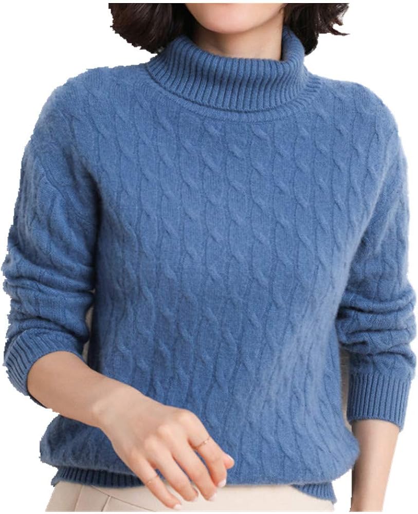 Kaschmir-Pullover Für Damen - Weicher Rollkragenpullover Mit Langen Ärmeln, Gemütlich & Warm Für Den Winter