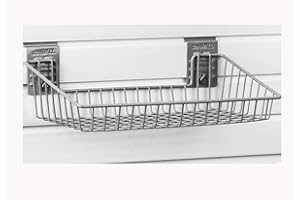 StoreWALL Small Angle Basket with CamLoks for Storage on Garage Slatwall Panels