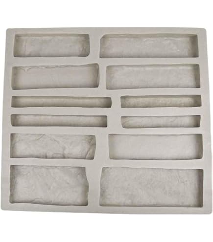 Stone Master Molds Veneer Stone Rubber Mold – Western Quick Fit Flats, 21.5x20x2 Inch, For Concrete Or Plaster, Made In USA