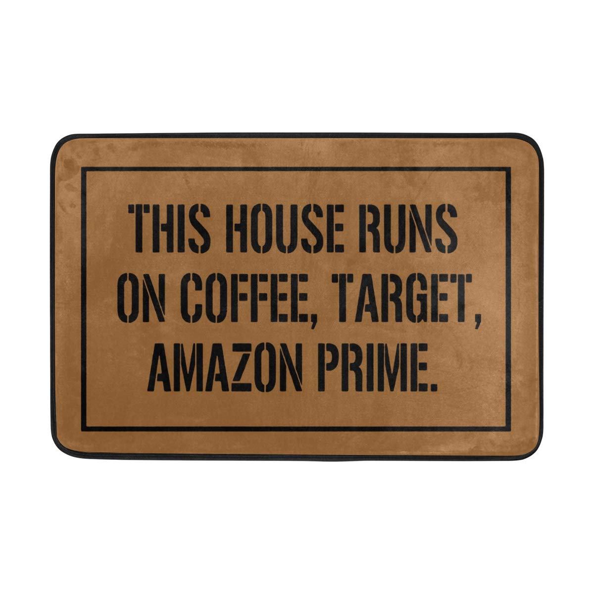 Amazon Com Merle Kum Non Slip Doormat This House Runs No Coffee