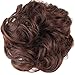 FESHFEN Synthetic Hair Bun Extensions Scrunchy Messy Hair Scrunchies Hair Pieces for Women Updo Ponytail Hair Extensions Hair Donut Hair Chignons Hair Accessories