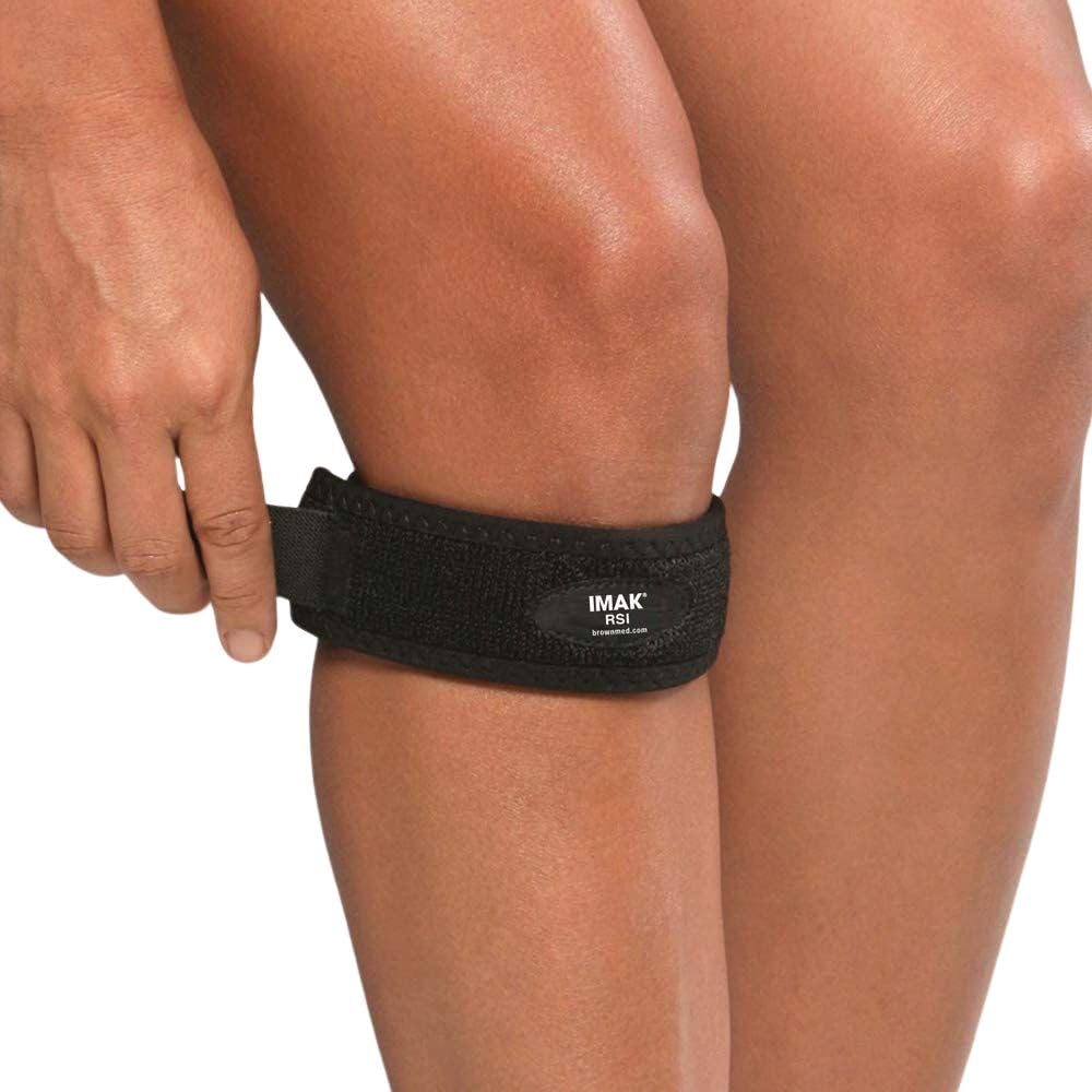 IMAK RSI Knee Strap for Runner’s Ideal relief from Tendonitis, Chondromalacia, Runner's & Jumper's Knee, Iliotibial Band Syndrome, Osgood-Schlatter's Disease, provides targeted pain relief