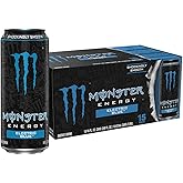 Monster Energy Electric Blue, Energy Drink, 16 Ounce (Pack of 15)