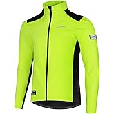 INBIKE Cycling Jackets for Men Women, Thermal Bike Jacket Windproof Breathable Reflective Softshell Windbreaker with Pocket